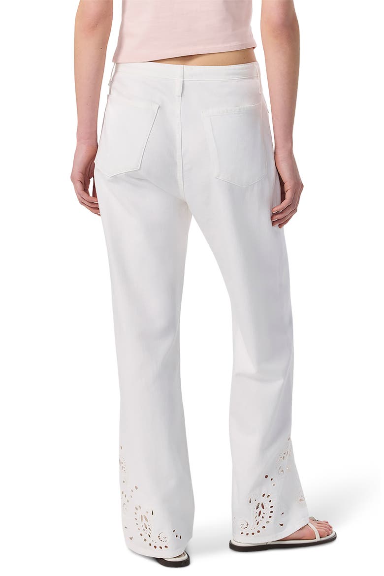 Phoebe Wide Leg Drawstring Jeans, Alternate, color, WHITE YELET
