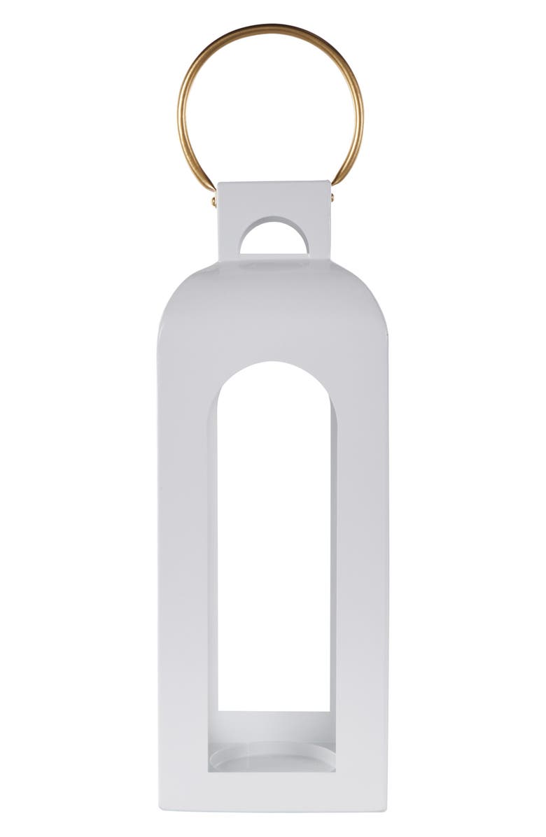 UMA Metal Candle Lantern, Alternate, color, White