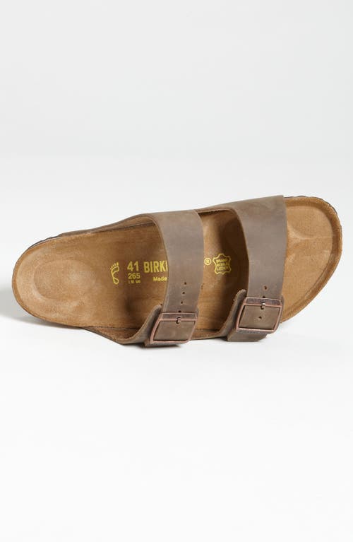 Birkenstock Arizona Soft Slide Sandal In Brown