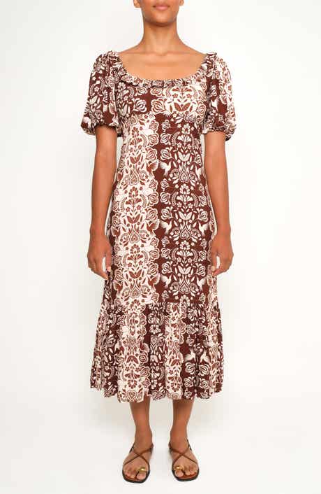 The Signal Mixed Print Crepe Dress
