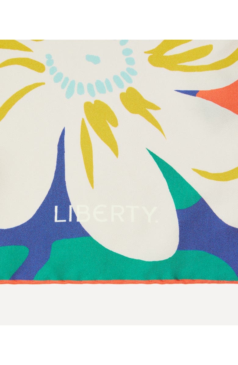Liberty London Lord Thorpe Silk Square Scarf, Alternate, color, Orange Multi