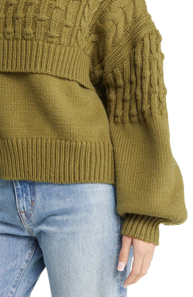 AWARE by VERO MODA Alexandra Crewneck Sweater, Alternate, color,