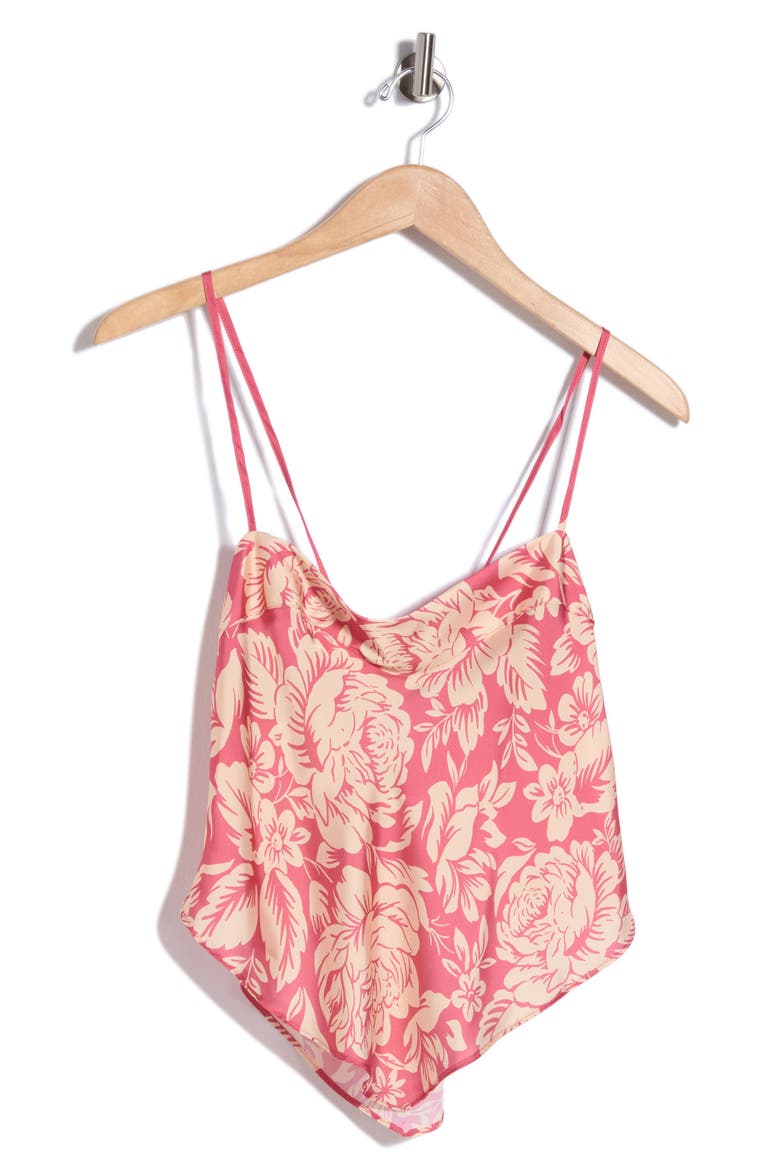 Might Be Something Floral Cami, Alternate, color, RED CLARET COMBO