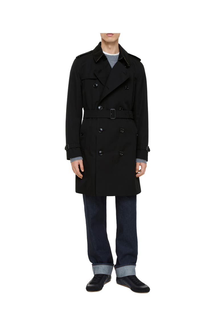 Mid-length Kensington Heritage Trench Coat, Alternate, color, Black
