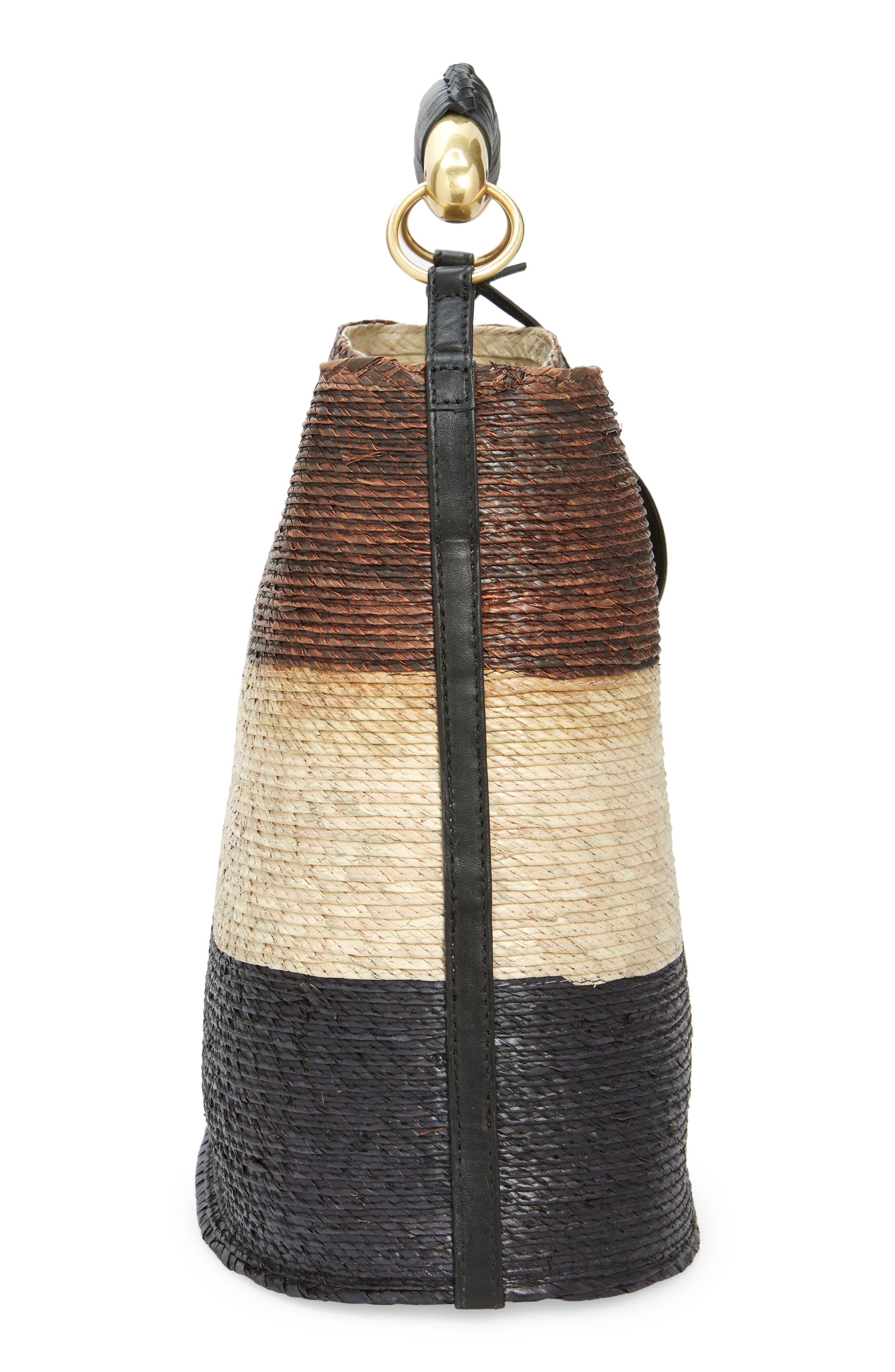 Altuzarra Watermill Top Handle Straw Bucket Tote, Alternate, color, 