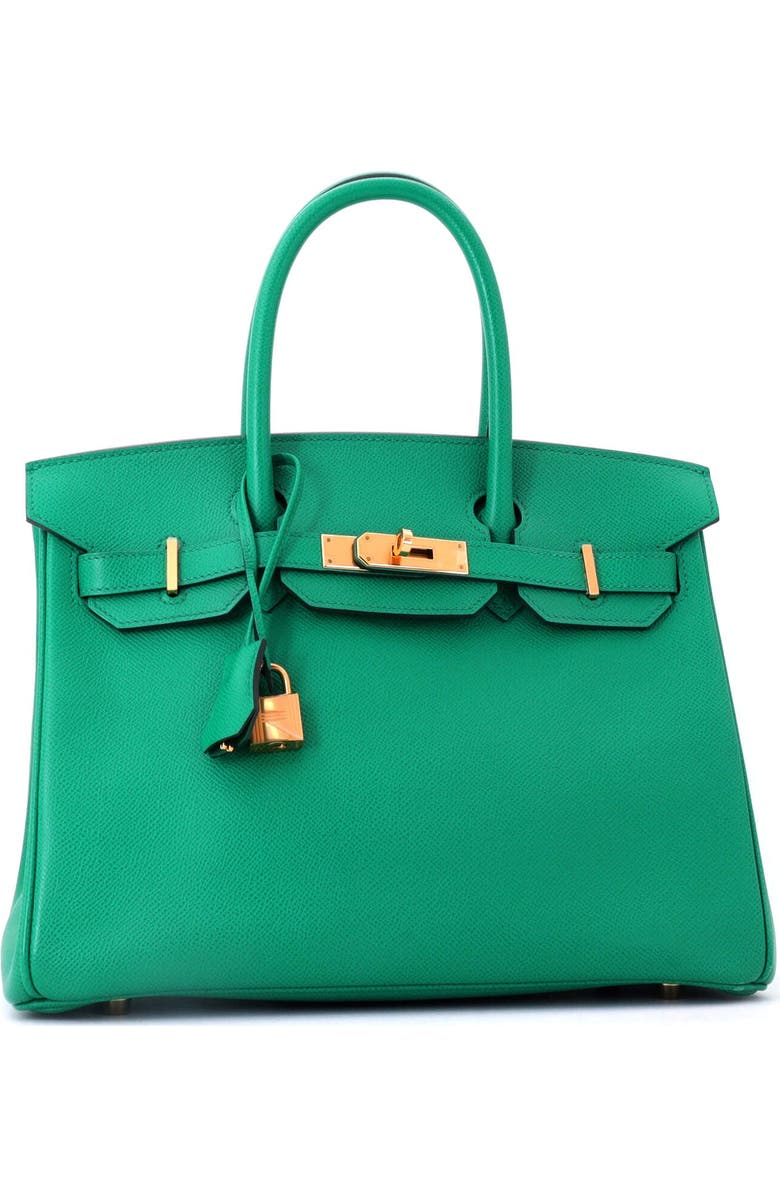 Pre-Owned Hermes Birkin Handbag Green Epsom with Gold Hardware 30, Alternate, color, Vert Jade