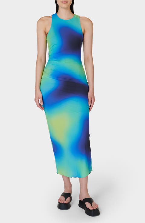 Shayla Print Racerback Maxi Dress