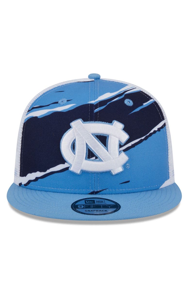 New Era Men's New Era Carolina Blue North Carolina Tar Heels Tear Trucker 9FIFTY Snapback Hat, Alternate, color, 