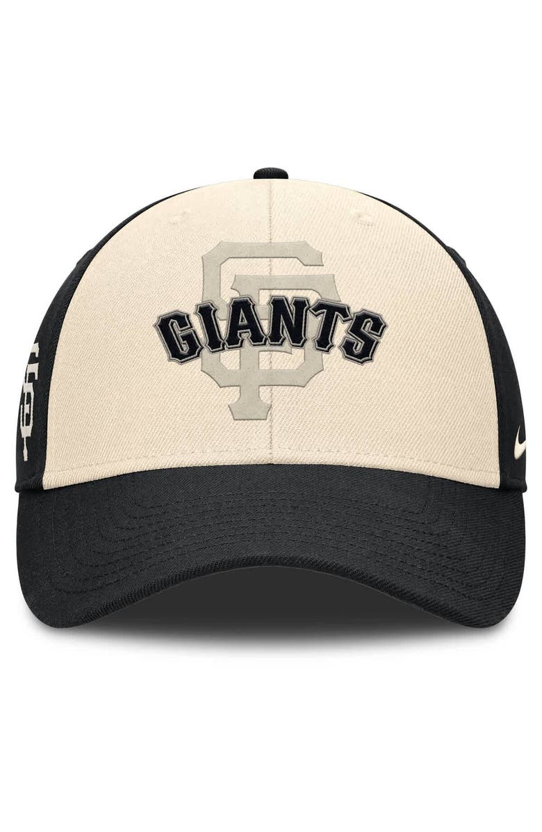 Nike Men's Nike Black/Natural San Francisco Giants Statement Club Performance Adjustable Hat, Alternate, color, Black