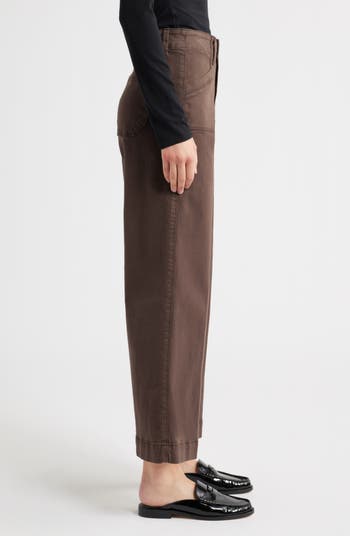 Anessa High Waist Ankle Wide Leg Utility Pants