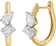 LuvMyJewelry Saela 14K Gold Lab Grown Diamond Huggies - 0.35 Ct