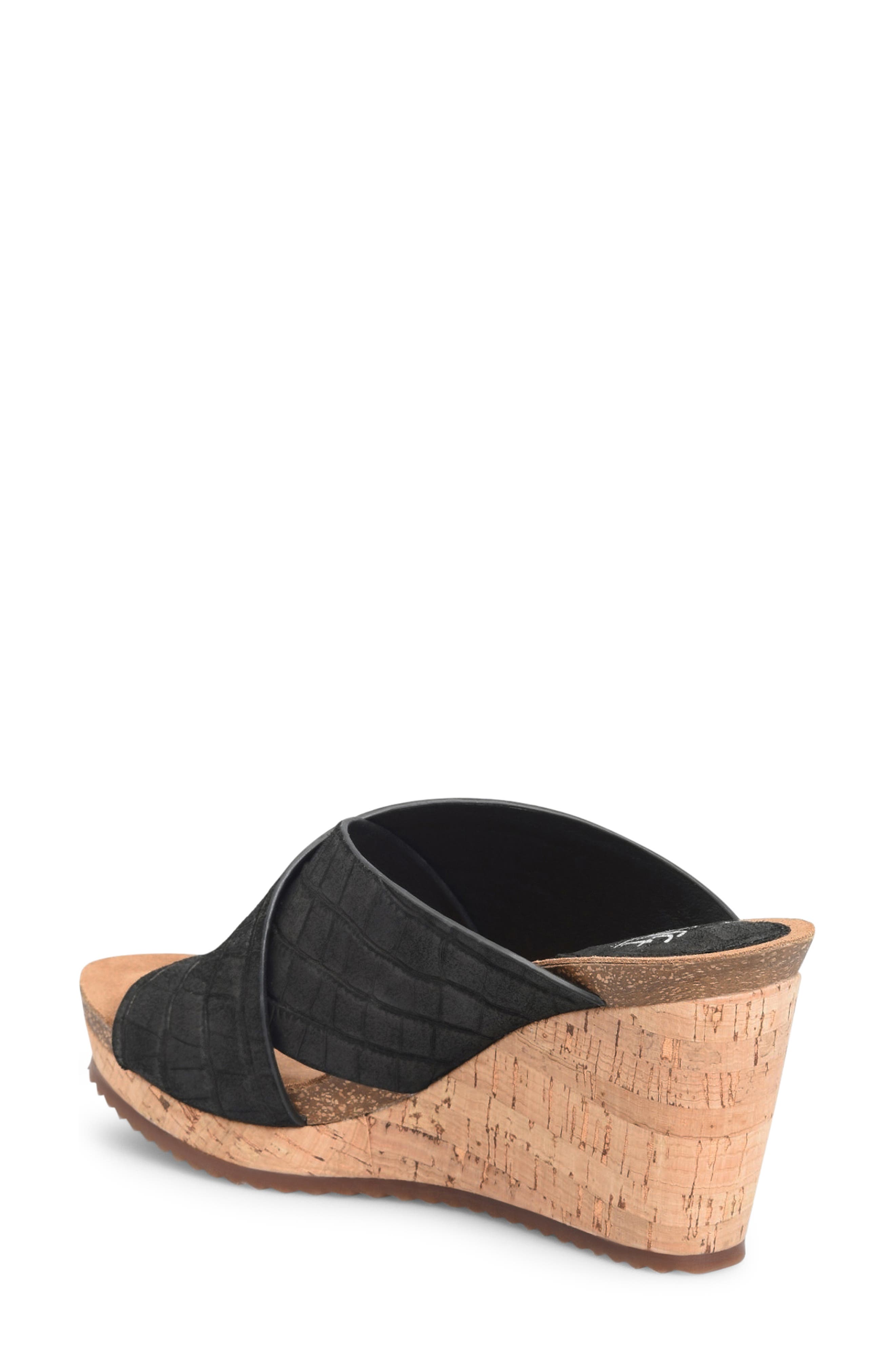 Söfft Ciera Crisscross Wedge Sandal, Alternate, color, 