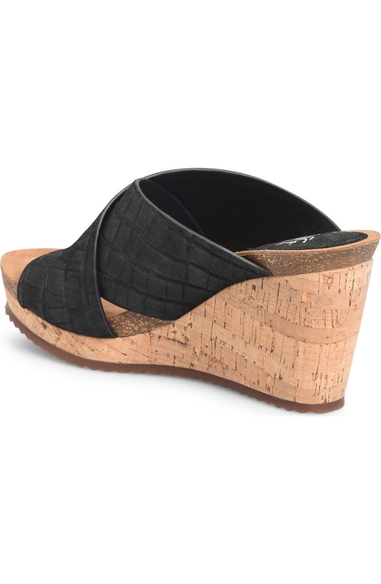Söfft Ciera Crisscross Wedge Sandal, Alternate, color,