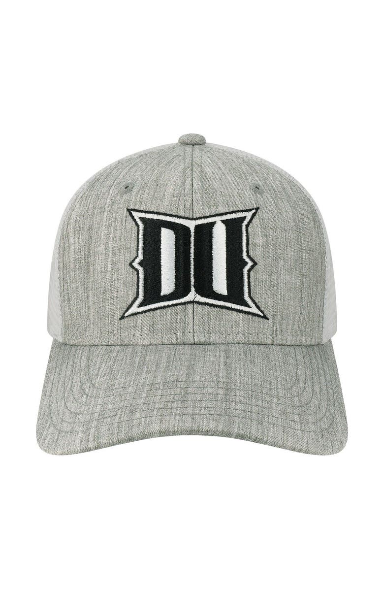 LEGACY ATHLETIC Men's Legacy Athletic Heather Gray/White Drexel Dragons The Champ Trucker Snapback Hat, Alternate, color, Heather Gray