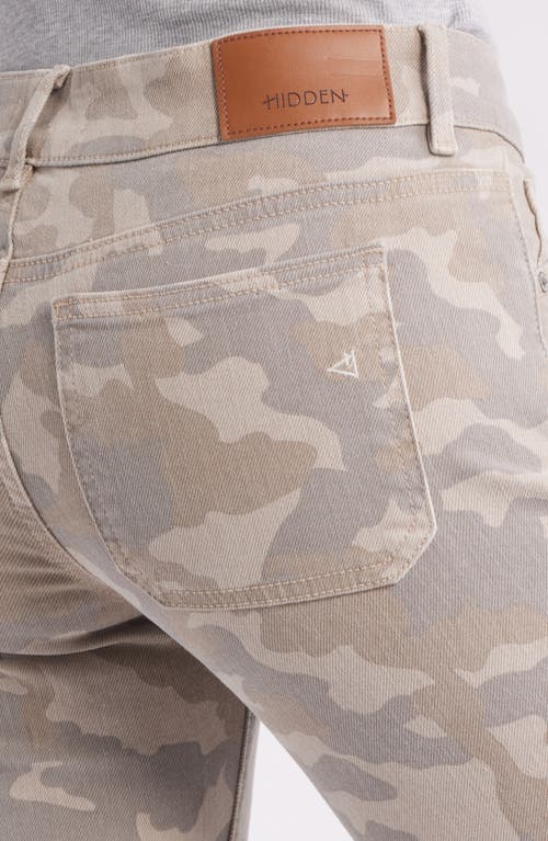Hidden Jeans Camo Print Bootcut Jeans In Multi