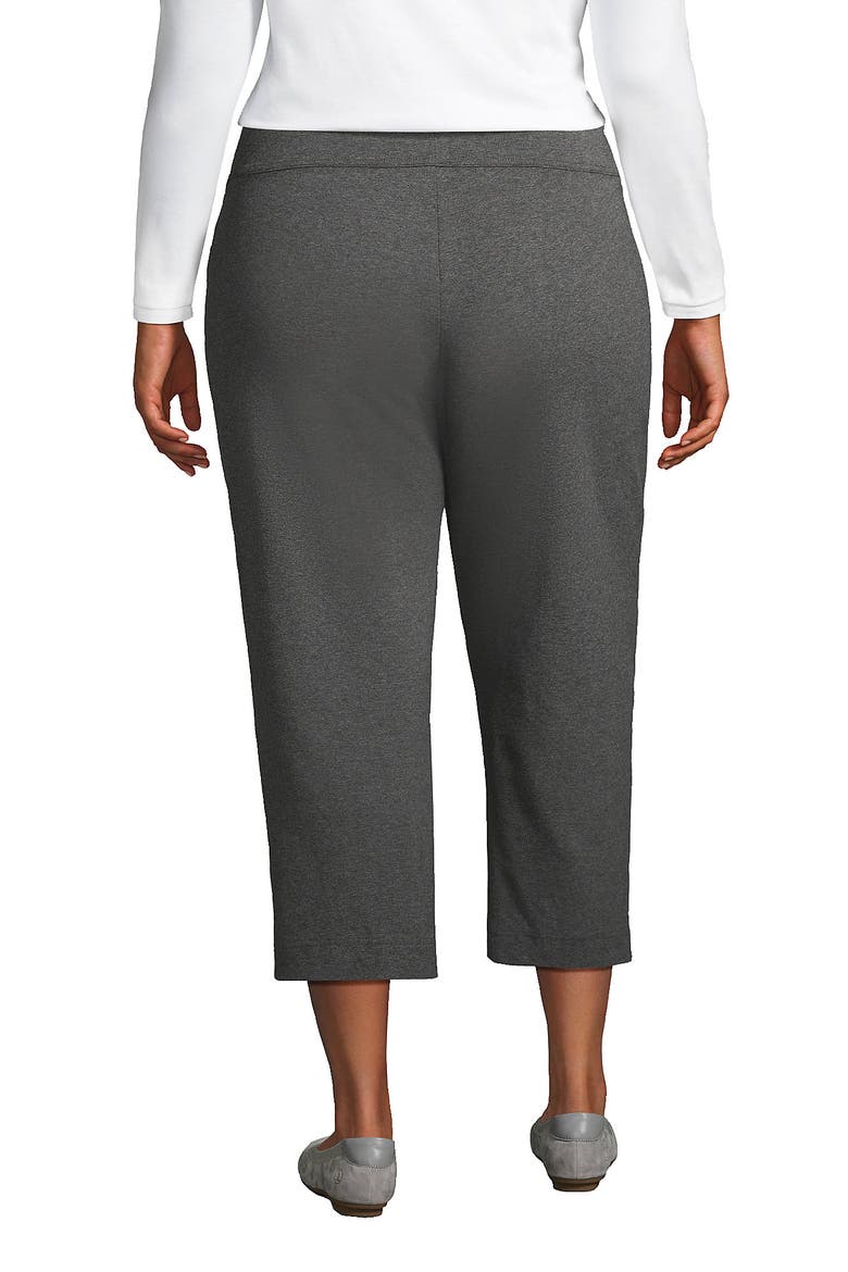 Starfish Mid Rise Pull On Crop Pants, Alternate, color, Charcoal Heather