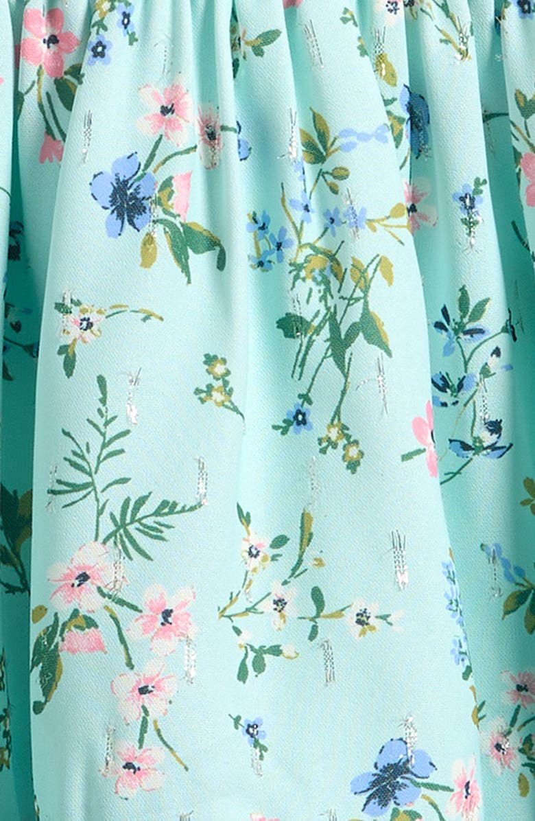 Ava & Yelly Kids' Ruffle Smocked Tiered Dress, Alternate, color, Mint