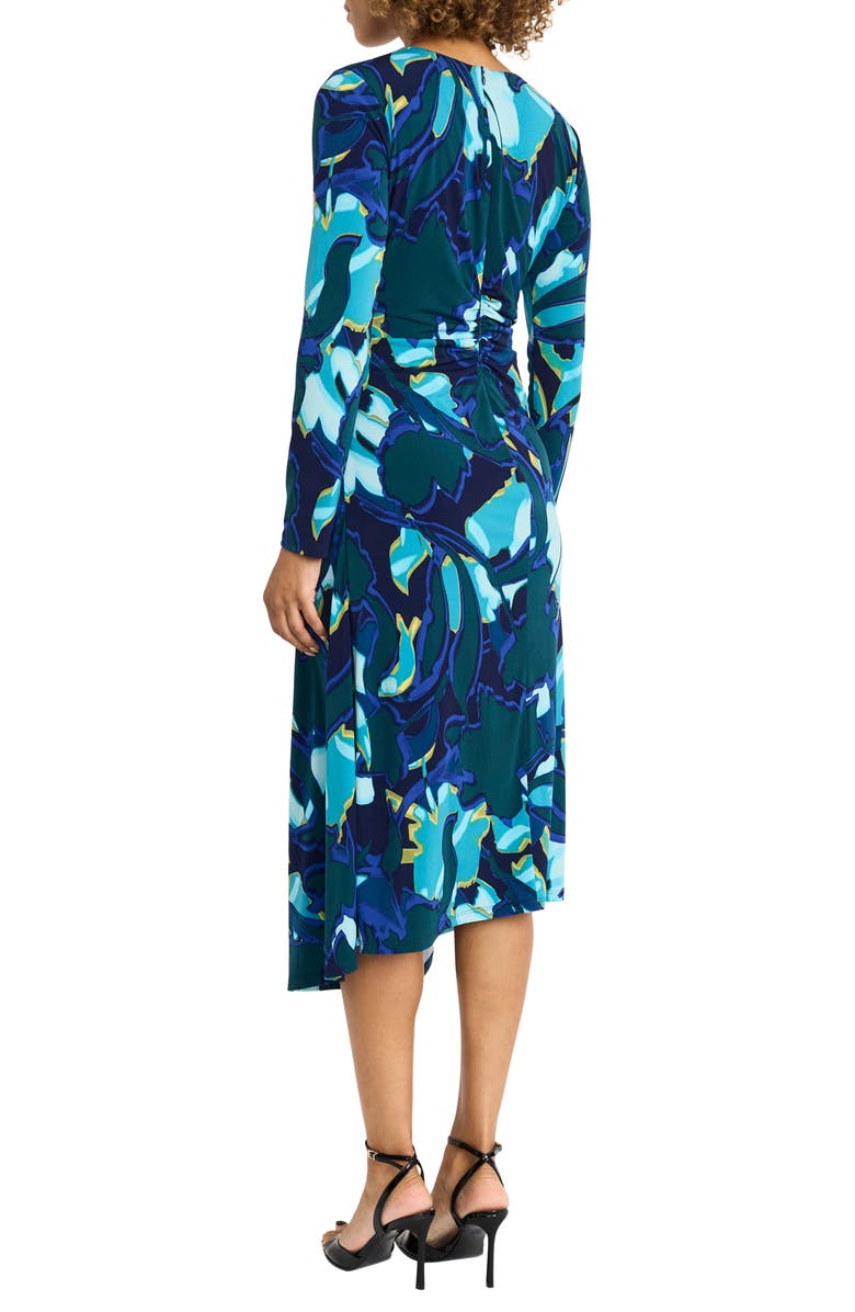 Maggy London Ruched Long Sleeve Midi Dress, Alternate, color, 