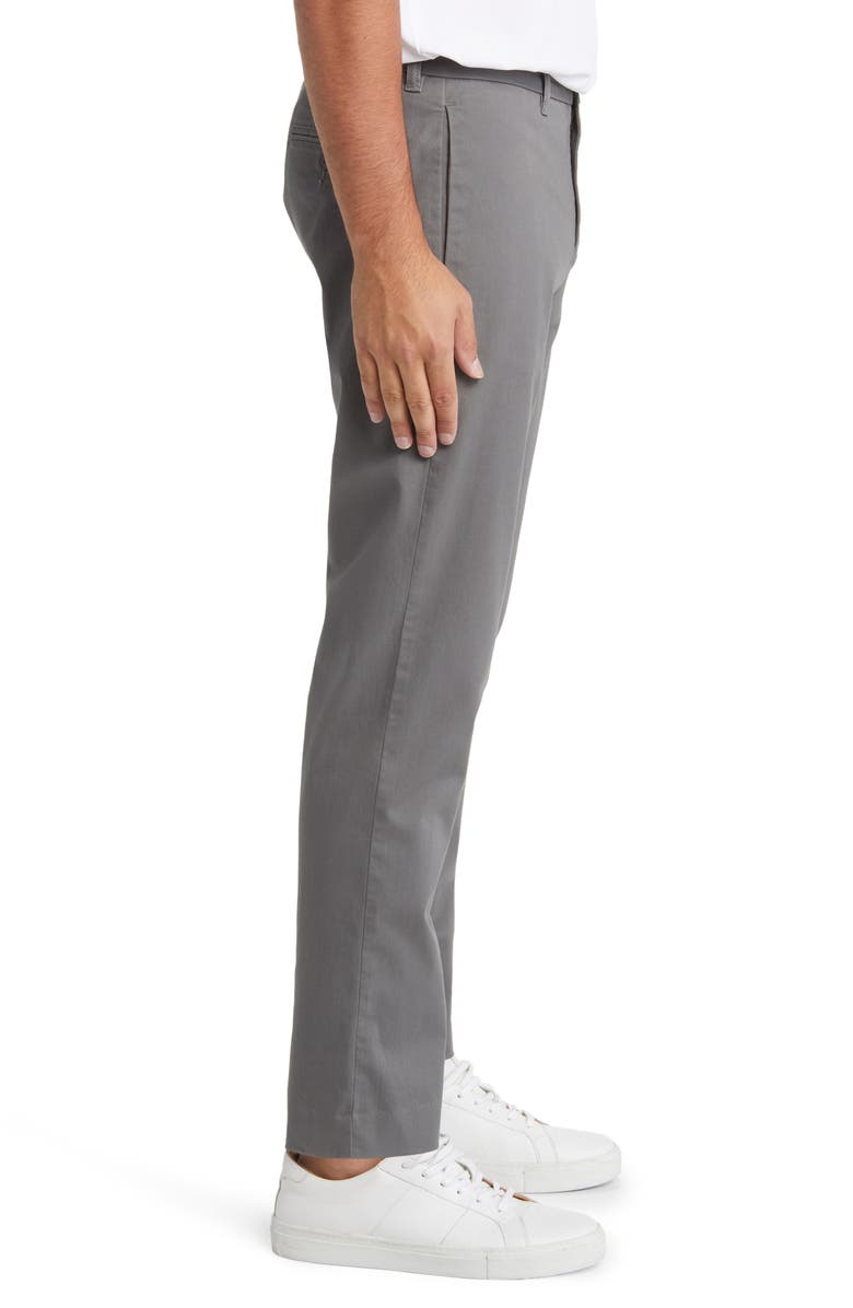 Nordstrom Heron Taper Leg Twill Chino Pants, Alternate, color, Grey Castlerock