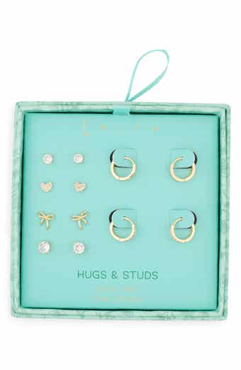 Leith Set of 6 Assorted Stud & Hoop Earrings