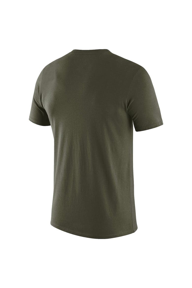 Men's Nike Olive Gonzaga Bulldogs Stencil Arch Performance T-Shirt, Alternate, color, Olive