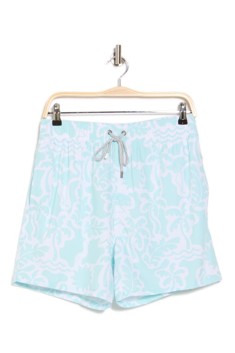 4-Way Stretch Volley Swim Trunks, Alternate, color, MINT