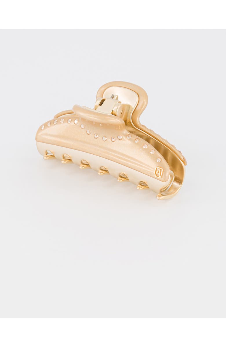 Alexandre de Paris Vendome Medium Swarvoski<sup>®</sup> Crystal Embellished Hair Clip, Alternate, color, Gold