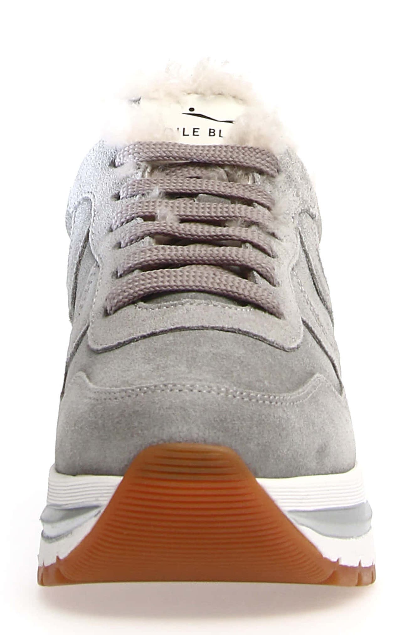 Maran Genuine Shearling Lined Sneaker, Alternate, color, GREY