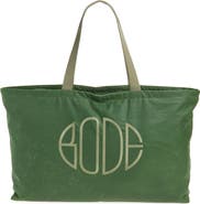 Bode Waxed Cotton Zip Tote