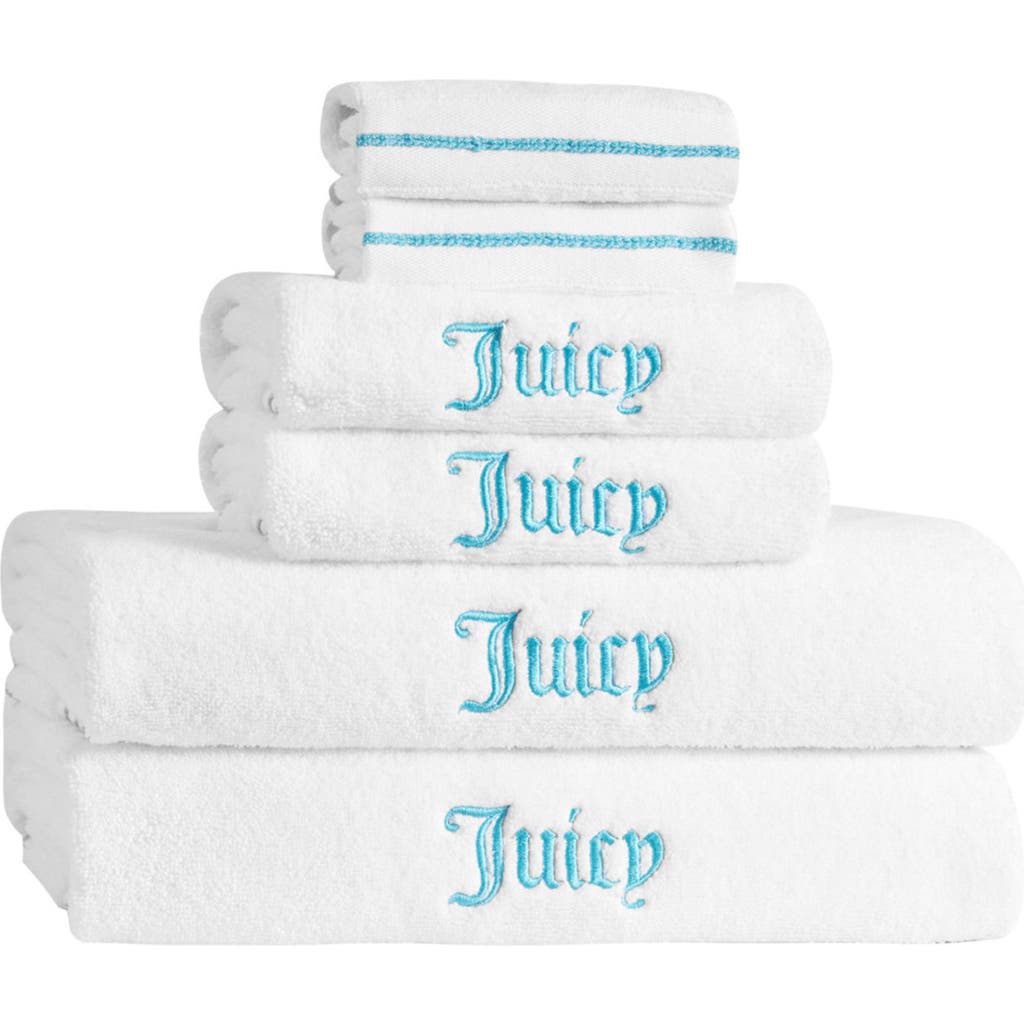 Juicy Couture Neon Border 6-piece Towel Set