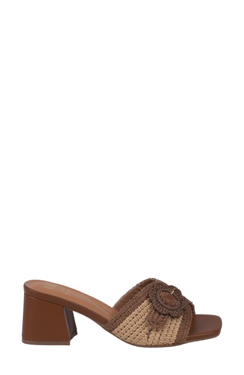 Gc Shoes Liza Block Heel Sandal In Brown
