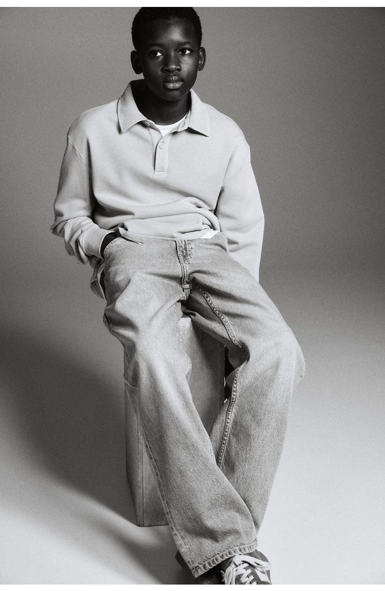 H&M Loose Fit Carpenter Jeans, Alternate, color, Light Denim Blue