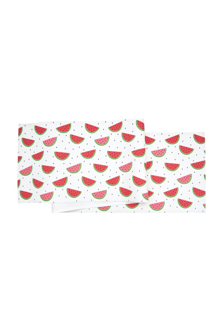 Watermelon Whimsy Table Runner 14" x 72", Main, color, Red