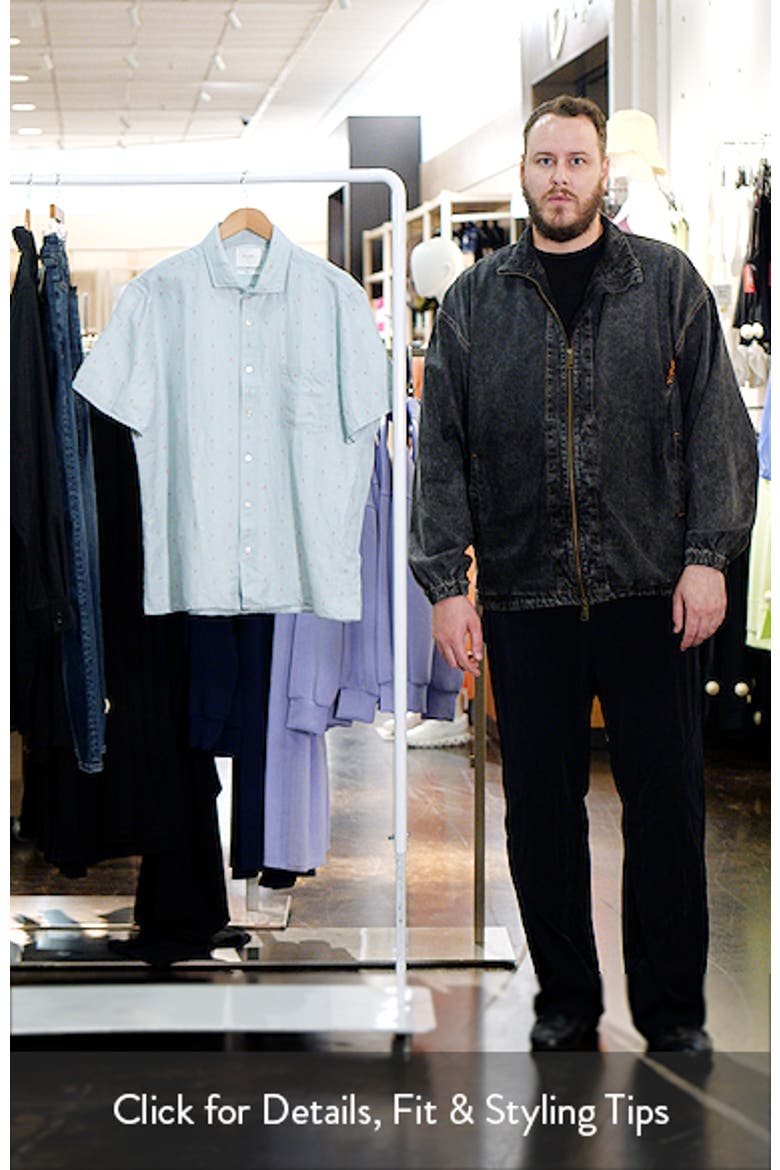 Treme Short Sleeve Linen & Cotton Herringbone Button Up Shirt video