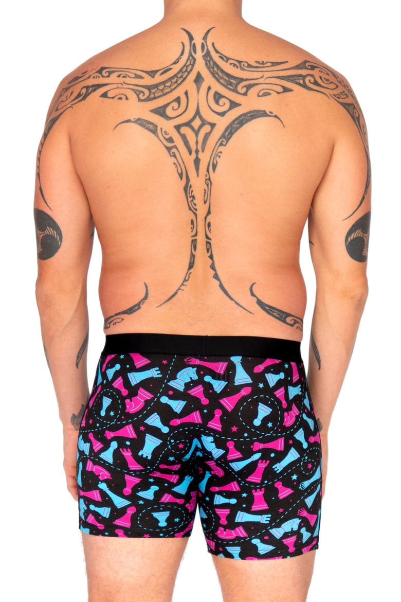 Checkmate Boxer Briefs, Alternate, color, BLACK