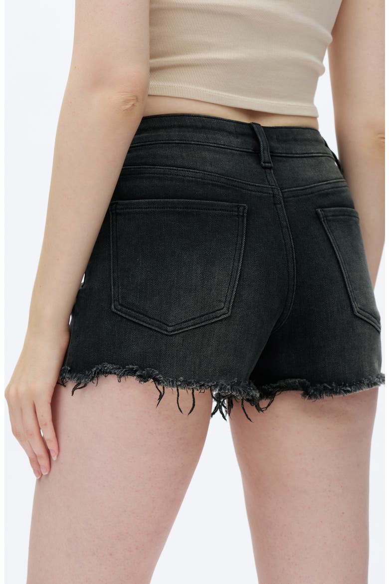 Mid Rise Cutoff Shorts, Alternate, color, BLACKICE