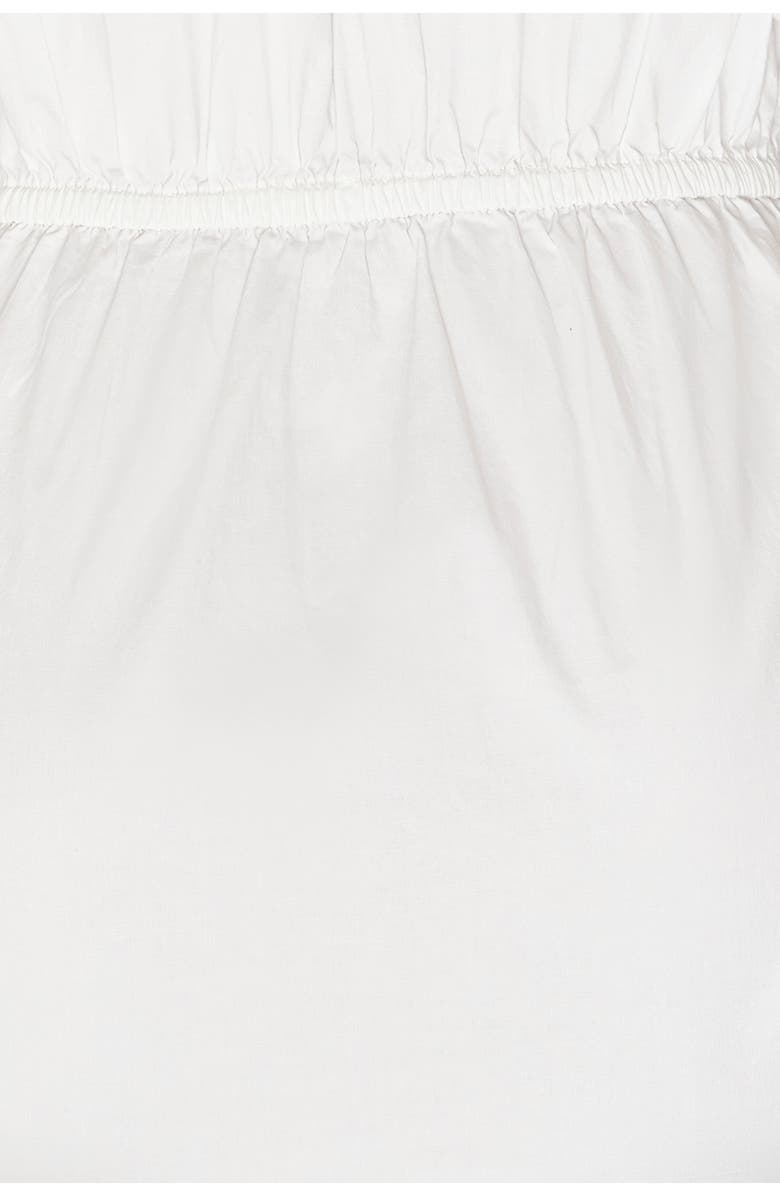 The Lulo Project Lilies Tie Front Stretch Cotton Midi Dress, Alternate, color, Crudo