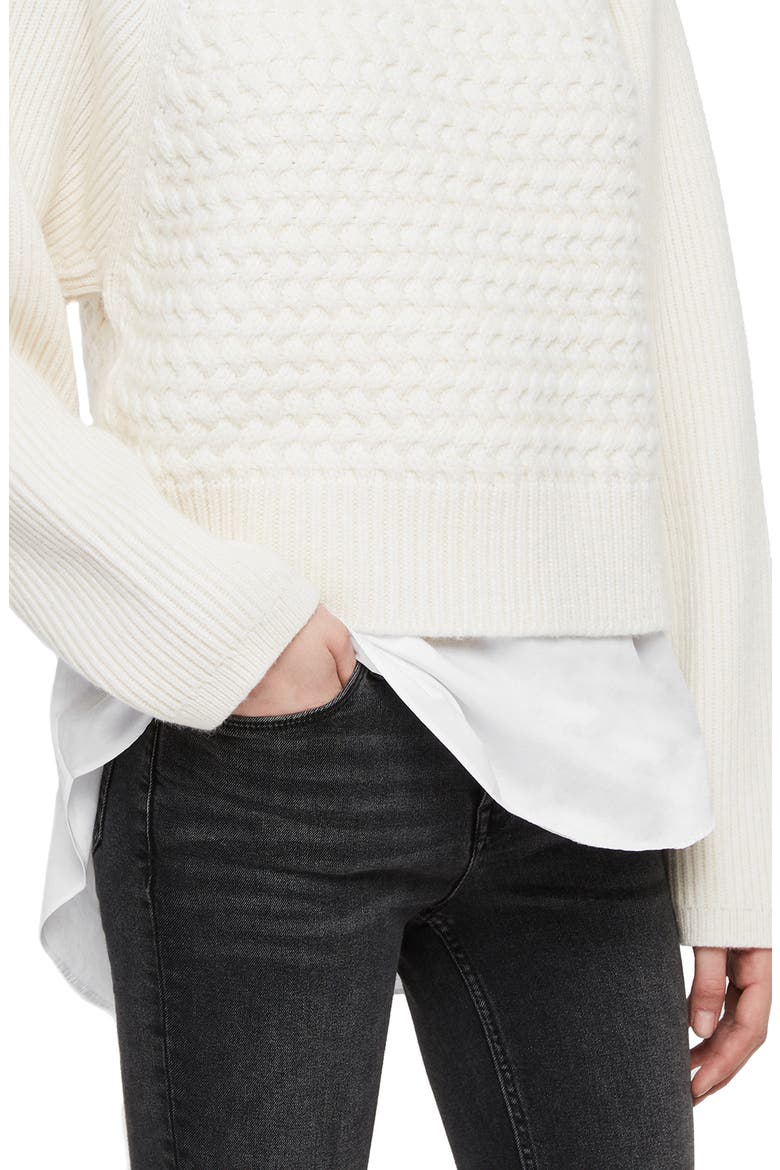 Jones Cable Sweater, Alternate, color, CHALK WHITE