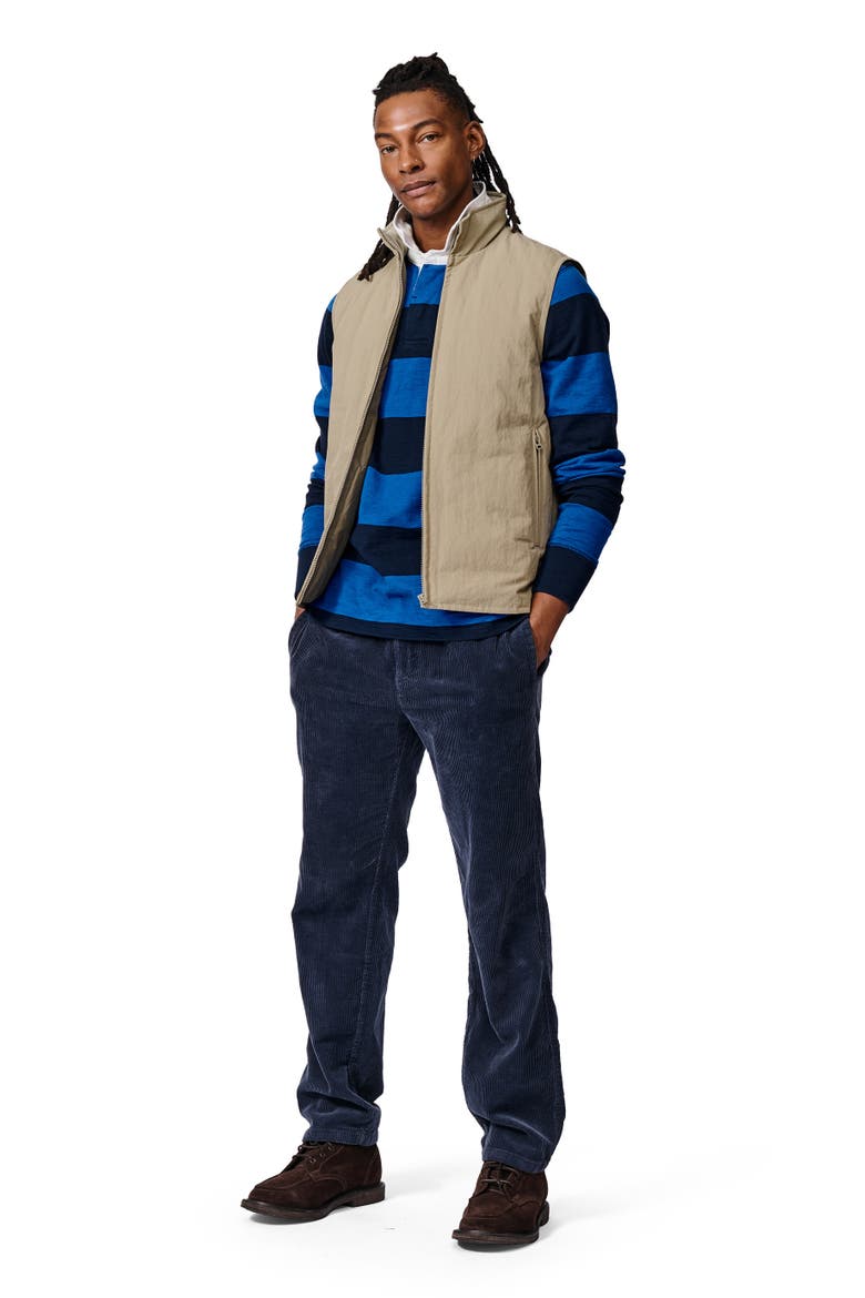 Lancaster Lightweight Nylon Gilet, Alternate, color, Light Khaki