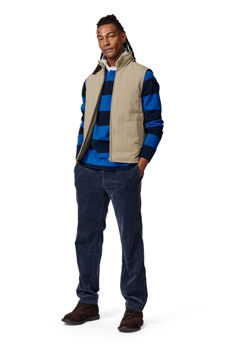 Aubin Lancaster Lightweight Nylon Gilet, Alternate, color, Light Khaki