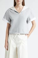 3.1 Phillip Lim French Terry Sailor Top