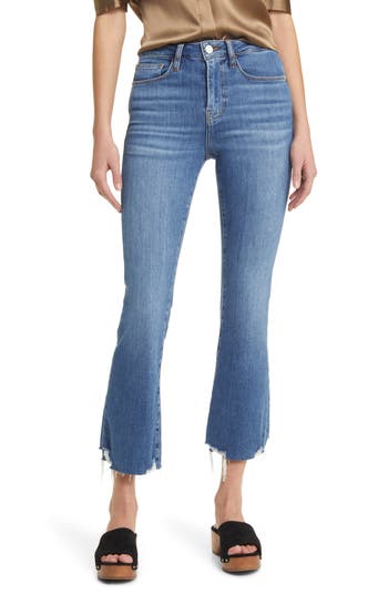 Frame Denim Le High Mermaid High-rise Straight Jean In Jetty Modern Chew