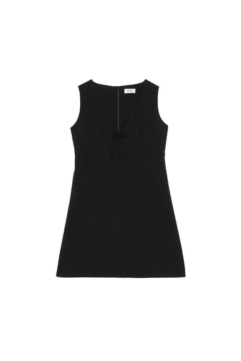 Short Dress With Bow, Alternate, color, Black