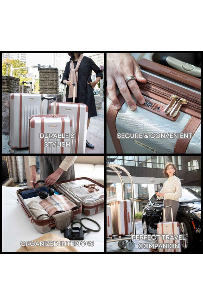 Montecito 2.0 Hardside Expandable Luggage, 21" Carry On, Alternate, color, Champagne