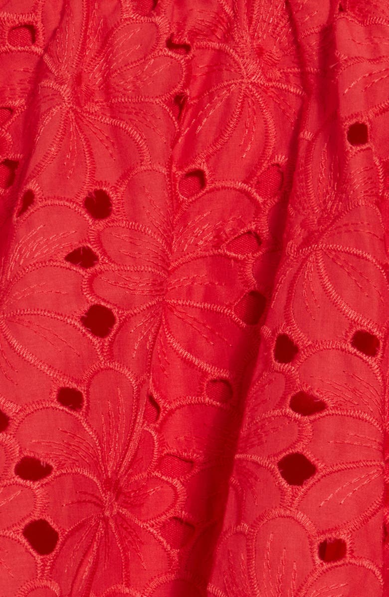 Marchesa SLVLSS TIERED FLORAL EYELET, Alternate, color,