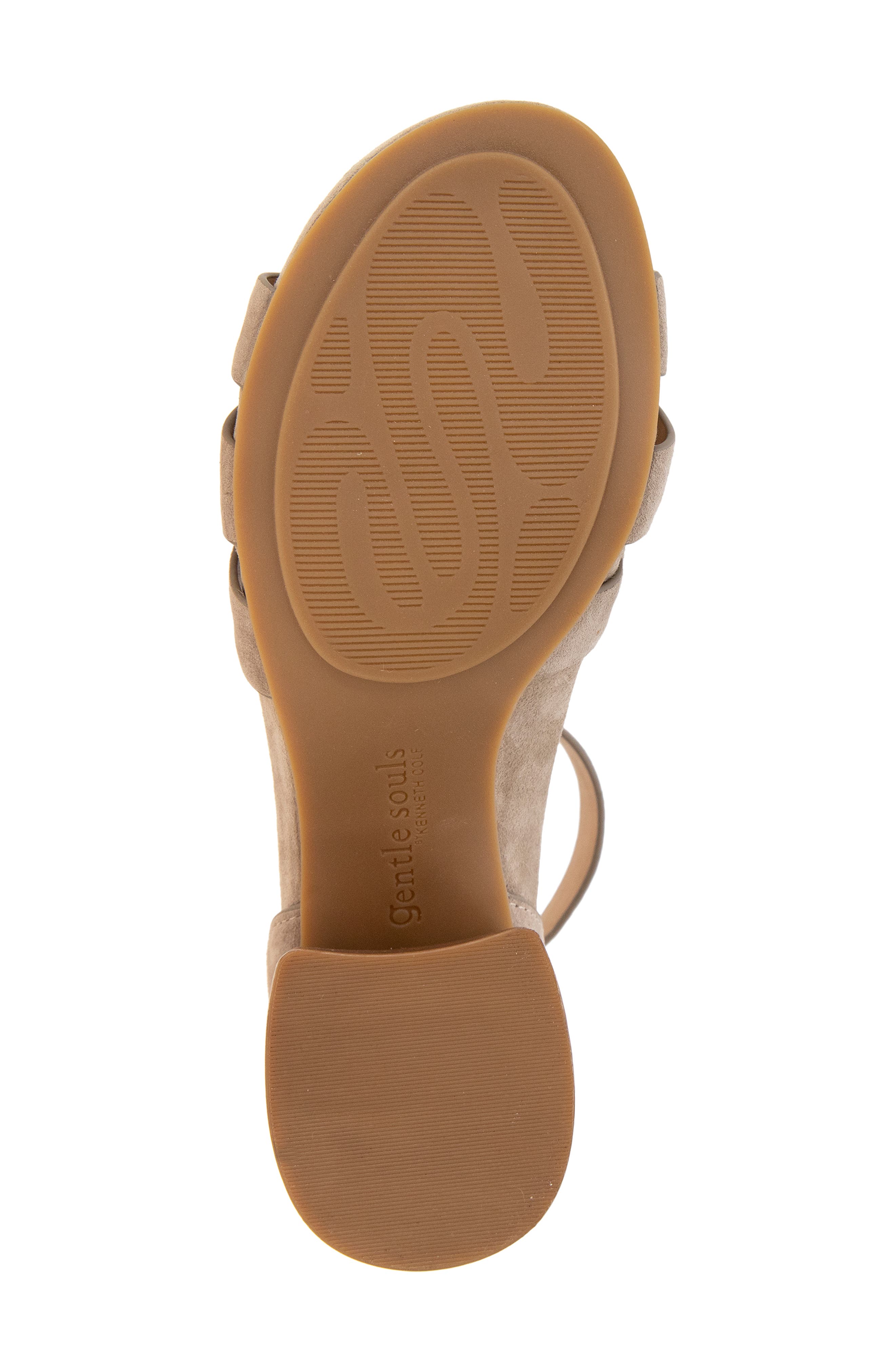 Gentle Souls Myla Ankle Strap Sandal, Alternate, color, Mushroom Suede