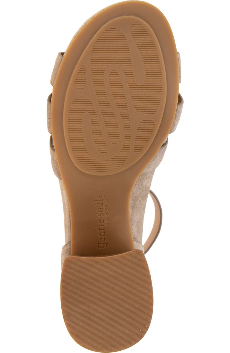 Gentle Souls Myla Ankle Strap Sandal, Alternate, color, Mushroom Suede