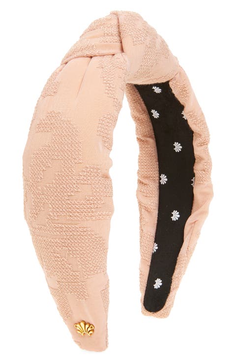 Embroidered Knot Headband