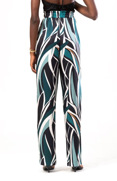 Diarrablu Leer Pants In Petal Teal