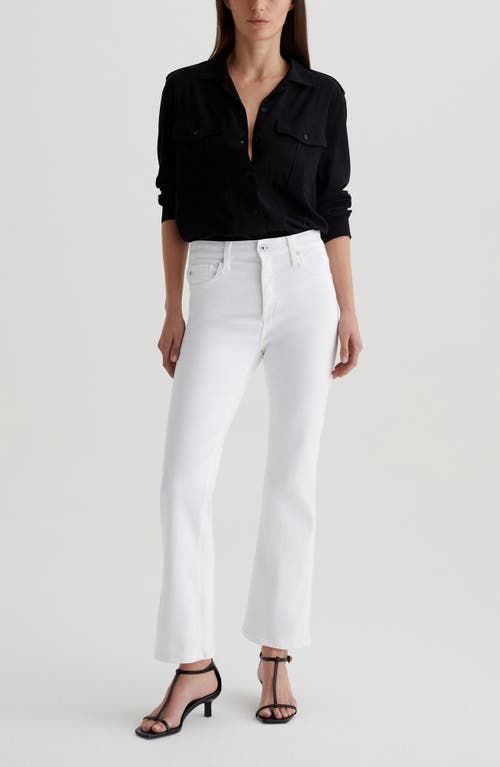 Ag Farrah Boot Crop Jean In Modern White In Gallery White